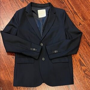 Boys Zara Suit Blazer Very Dark Navy Blue/Almost Black Jacket Size 11/12